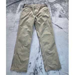 40 Grit by Duluth Trading Mens Slim Fit Khaki Chino Pants 34x32 Cotton Blend